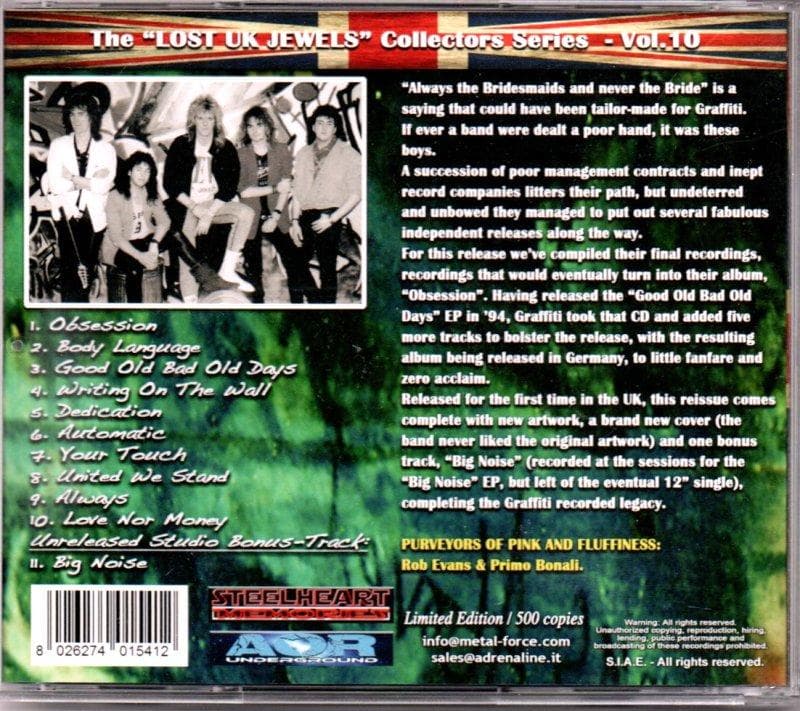 GRAFFITI-Obsession メロハーレア盤CD