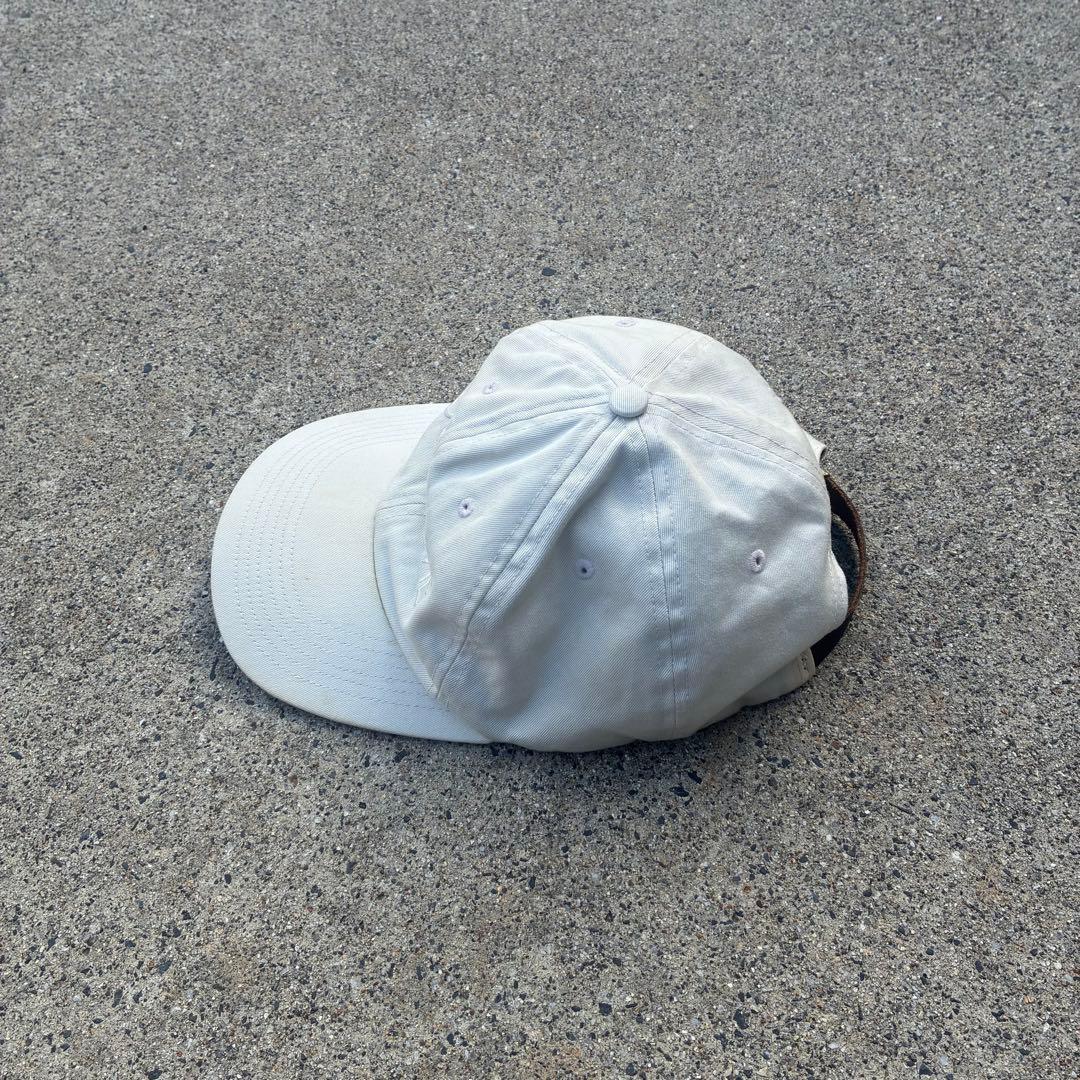 SUPREME ホワイト　ベージュ　コットン　キャップMade in USA