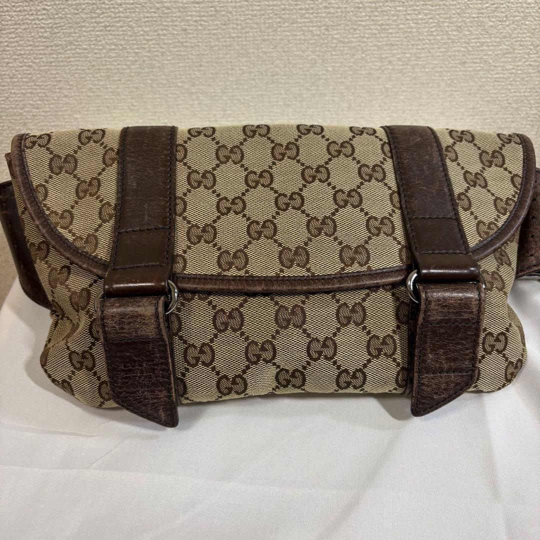 【即日発送】GUCCI グッチ GG キャンバス ボディバッグ ウエストバッグ