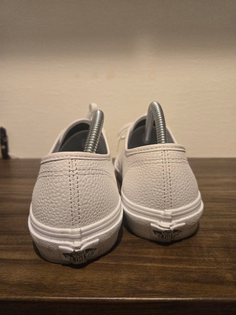VANS US企画 オーセンティック レザー ホワイト 27