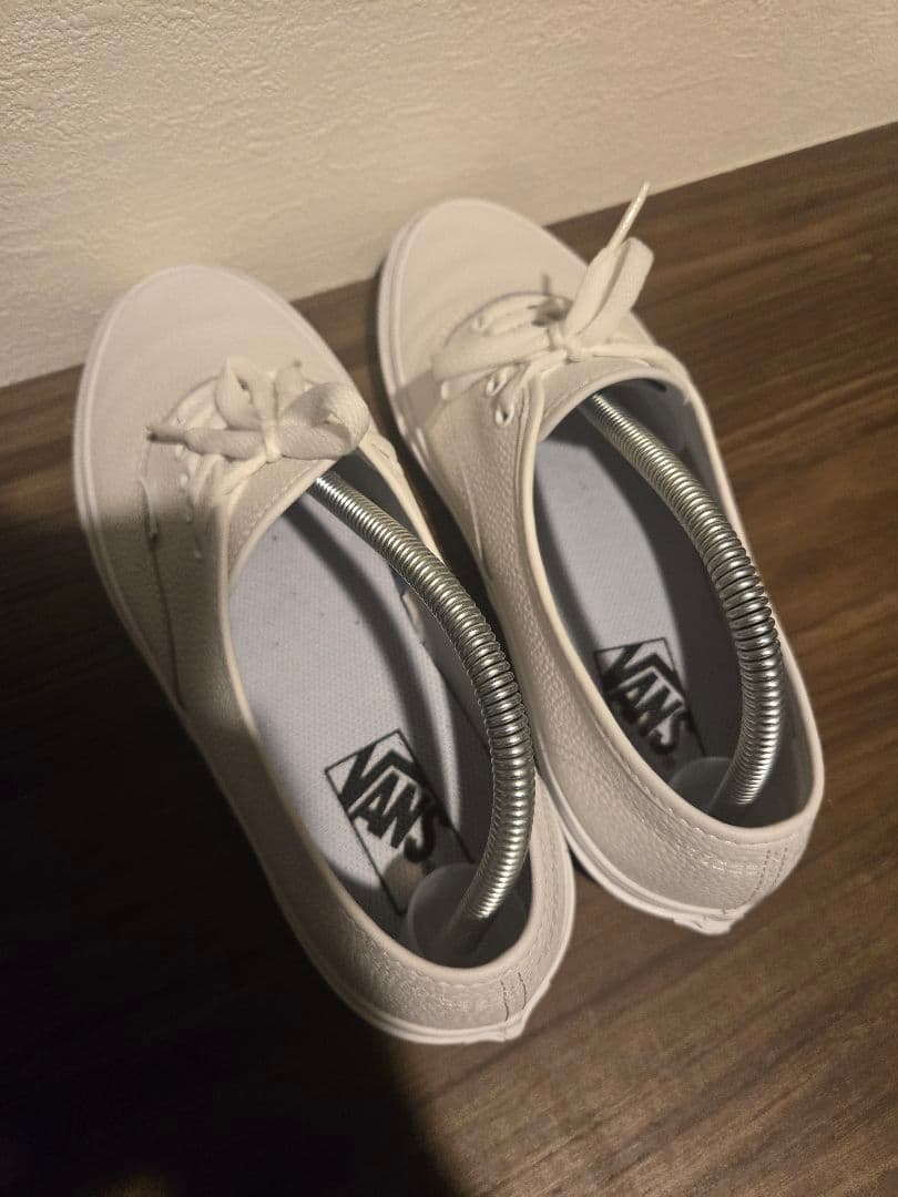 VANS US企画 オーセンティック レザー ホワイト 27