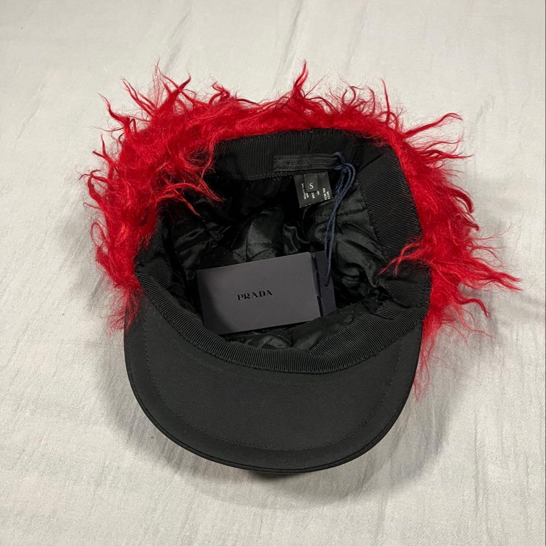 2019AW PRADA フライトキャップ フェイクファー ギャンティー付き