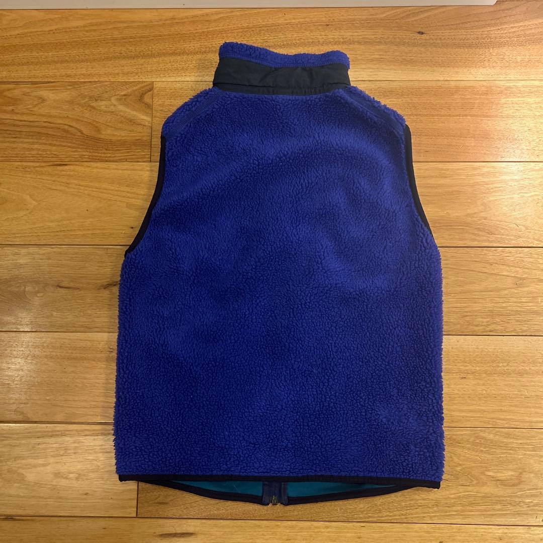 patagonia フリースベスト 青　90s