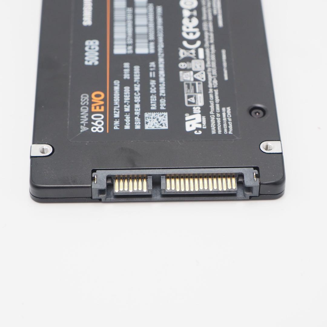 Samsung 860 EVO 500GB 内蔵型 SSD 動作確認済み