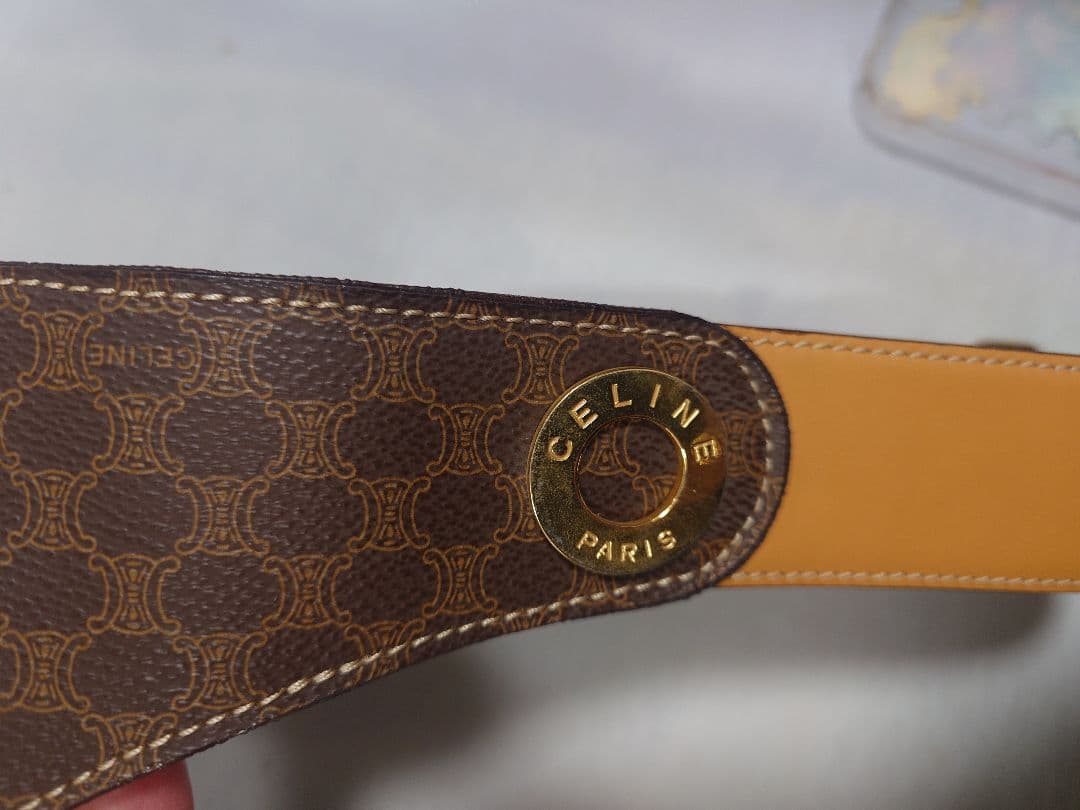 CELINE ボディバッグ ブラウンレザー