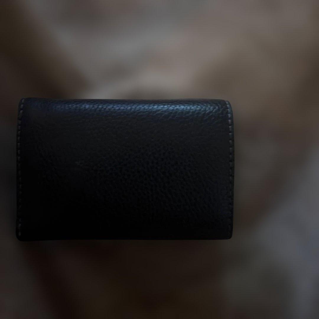 COACH コーチ 三つ折り財布 ブラック 美品