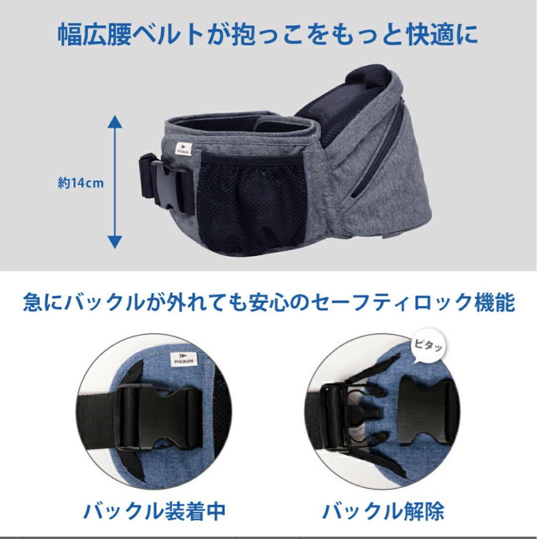 美品　POLBAN ADVANCE ヒップシート 7-36ヶ月