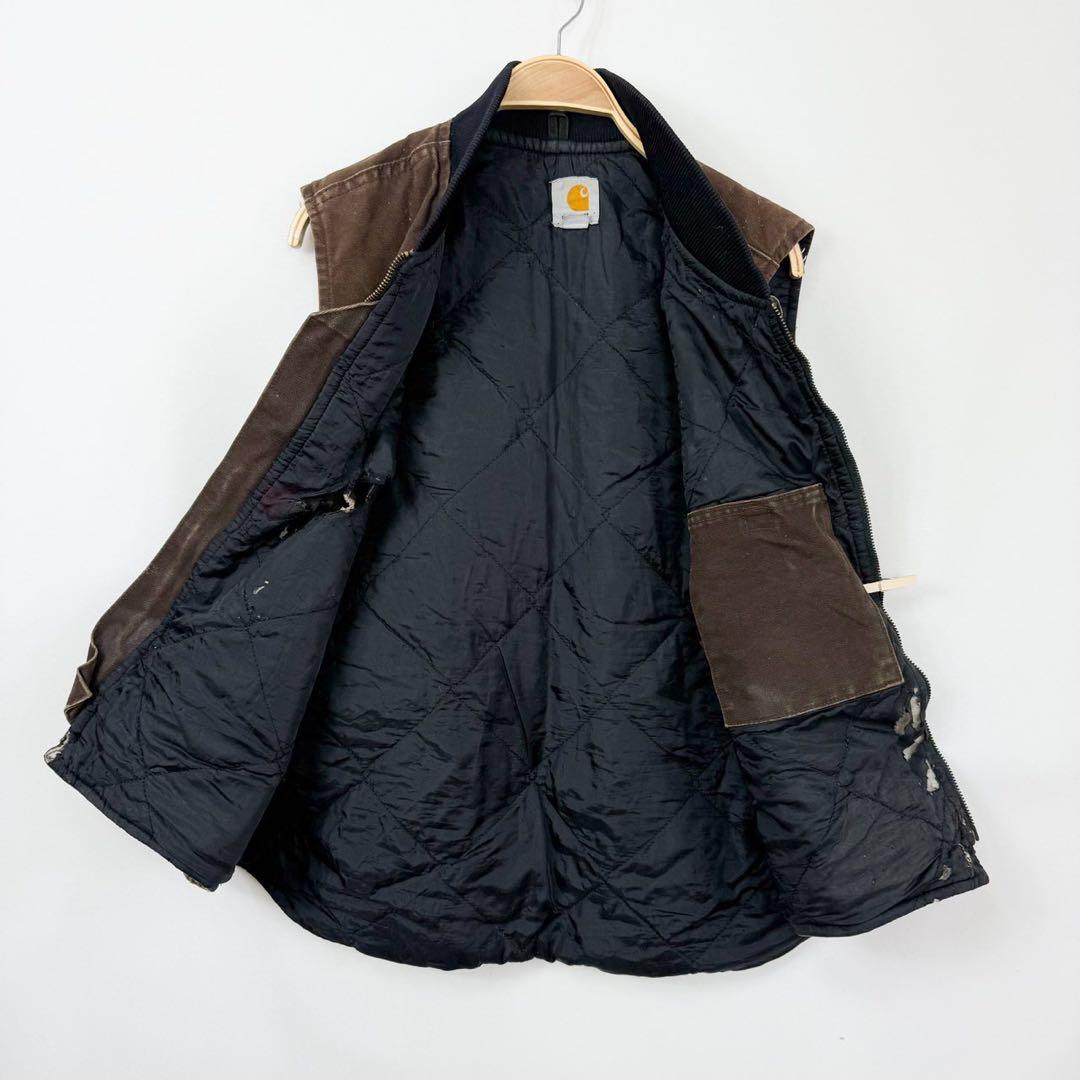 Carhartt カーハート 裏地キルティング ダック地 ベスト S105b