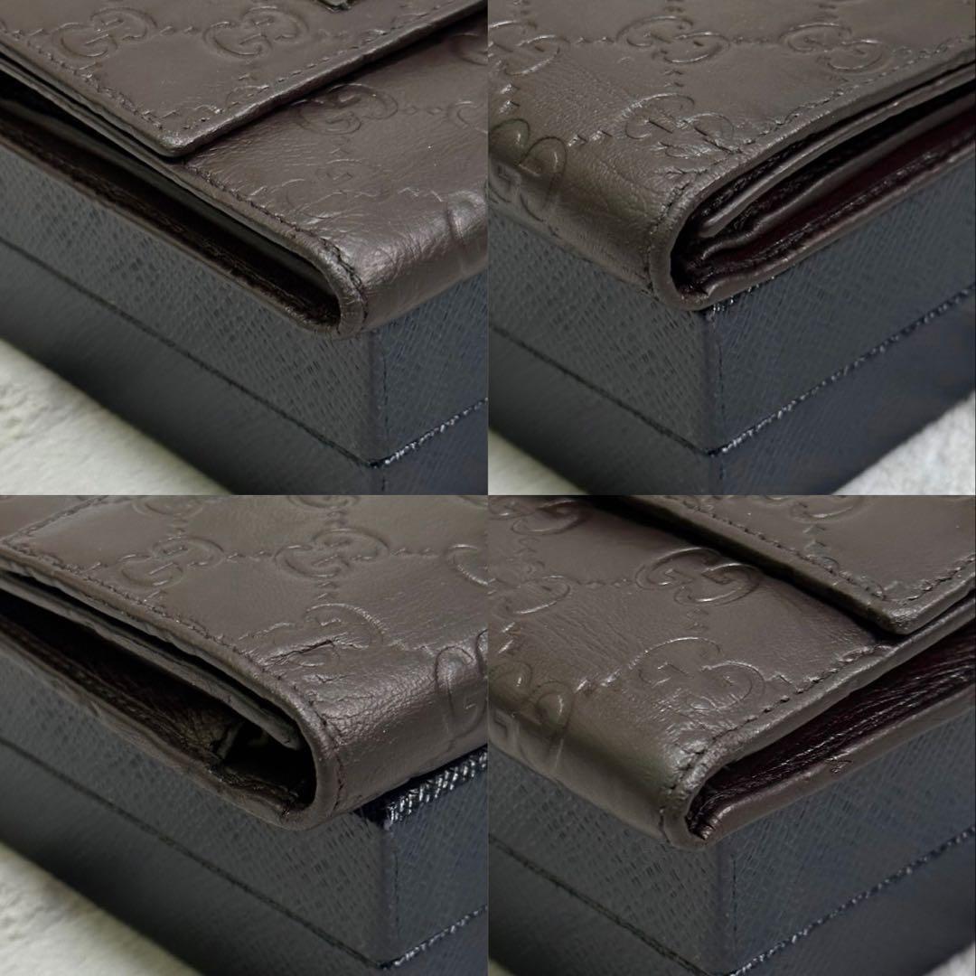 GUCCI グッチ　折り財布　グッチシマ　GG