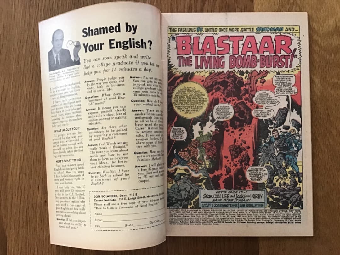 ファンタスティック・フォー #63 Blastaar登場❗️アメコミリーフ