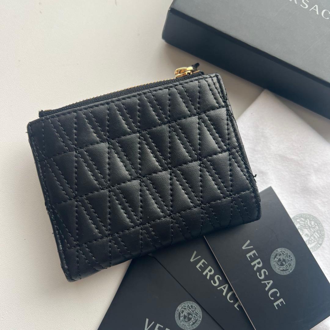 252 極上美品 VERSACE ヴェルサーチ 2つ折り財布