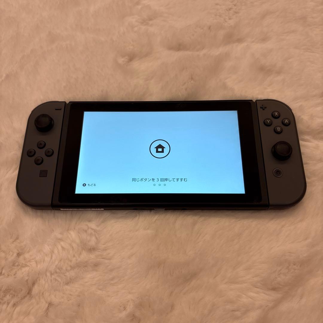Nintendo Switch グレー 本体 極美品　箱 付属品全て有り