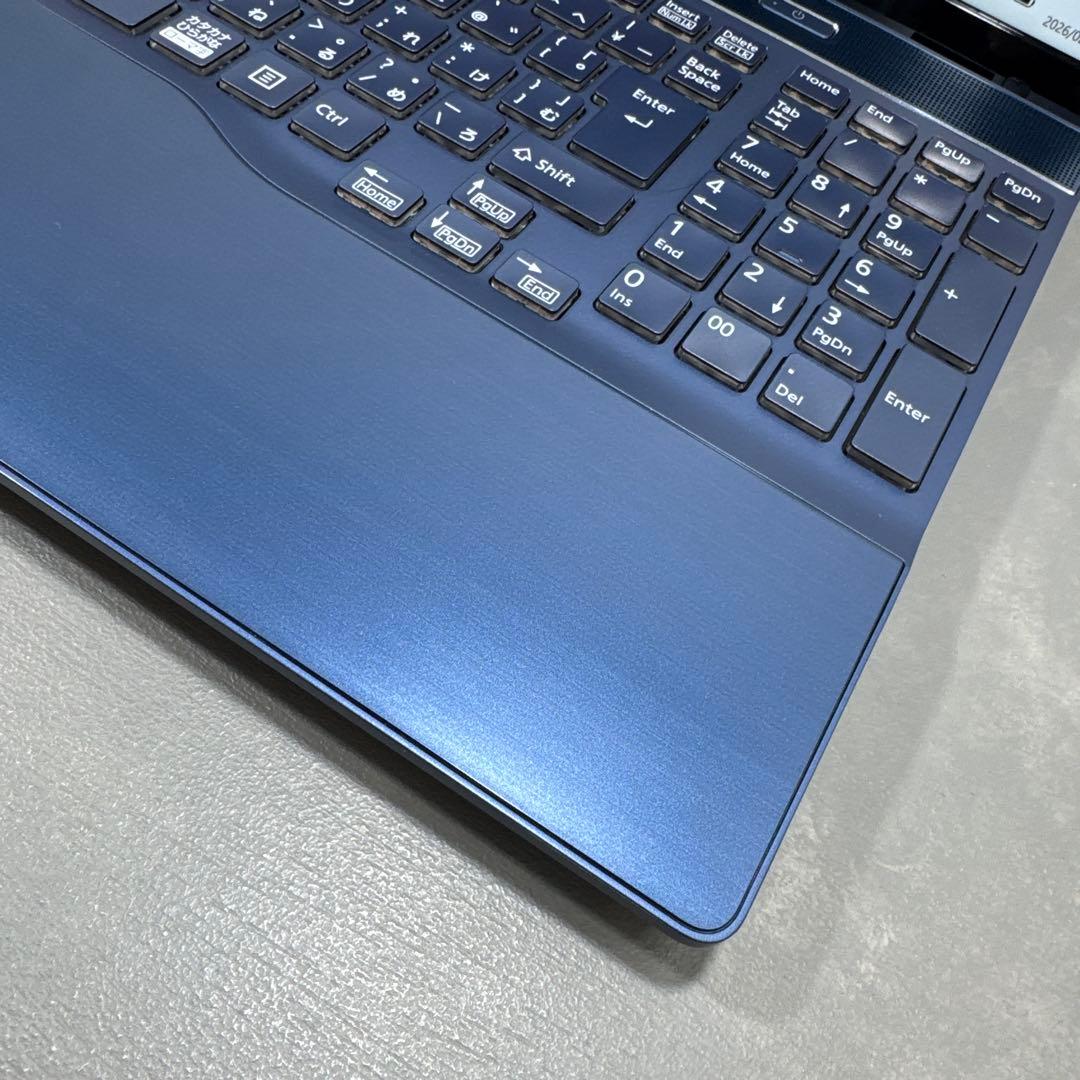 【極上】富士通メタリックブル☘8世代i7☘️メモリ16☘️SSD256+1TB