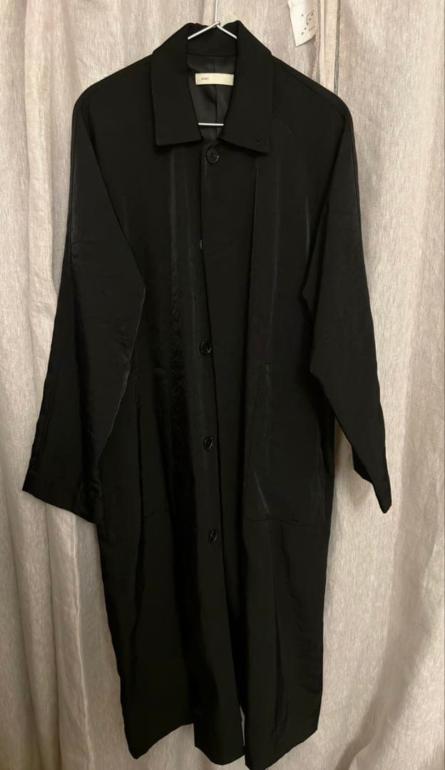 enof twill long coat Mサイズ　ブラック