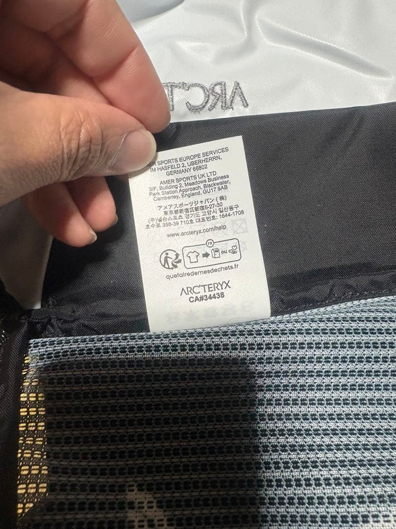 K*'様 ARC'TERYX ブラック トラベルポーチ
