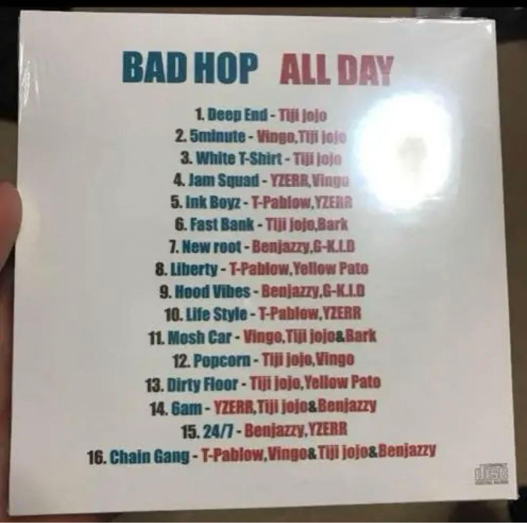 【非売品 開封済み】BADHOP ALLDAY