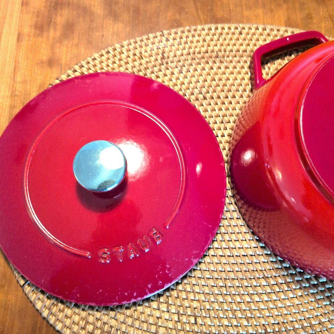ストウブ　フランス　 STAUB Wa-NABE ワナベ M 18cmチェリー