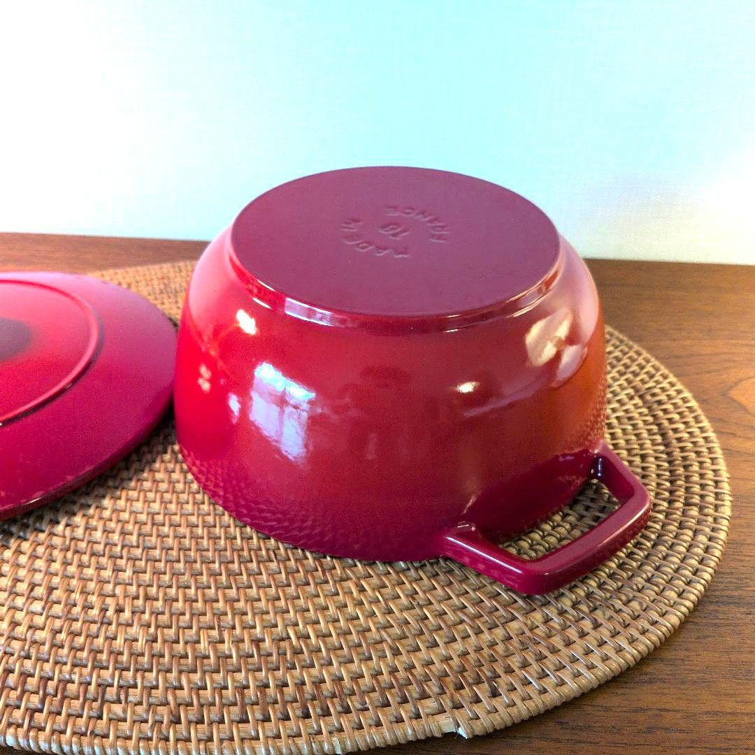 ストウブ　フランス　 STAUB Wa-NABE ワナベ M 18cmチェリー