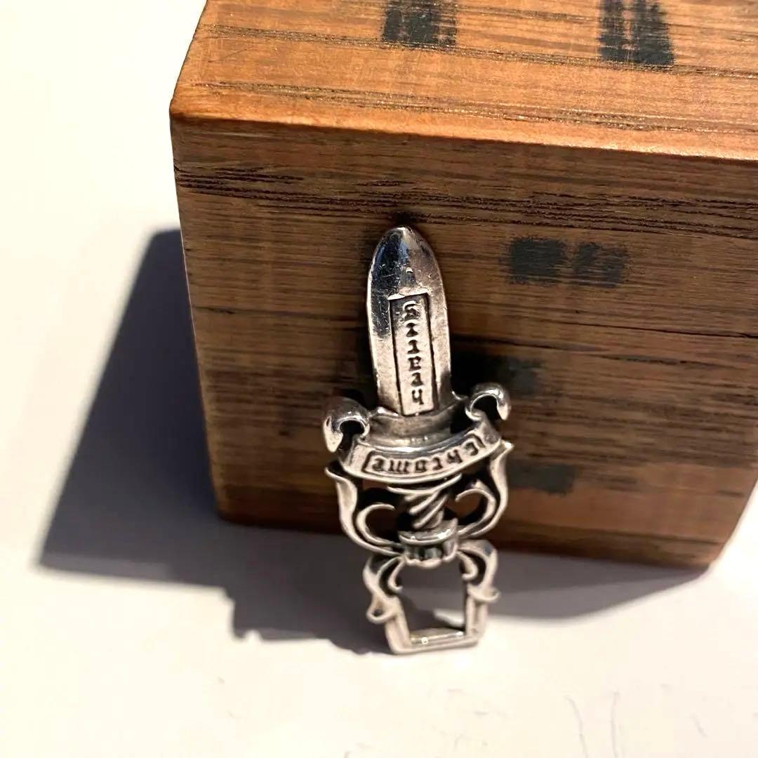 CHROME HEARTS ダガーペンダント ネックレス 革紐なし