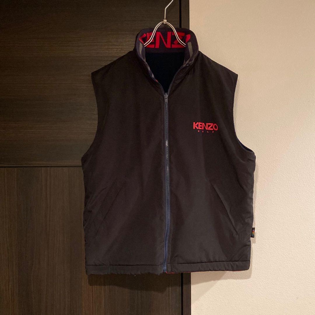 90s KENZO リバーシブルベストフリース ヴィンテージ