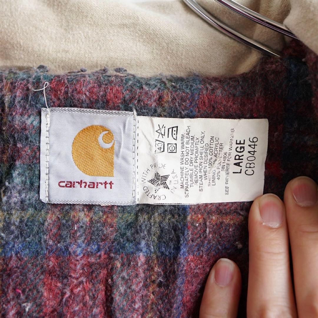 希少カラー CARHARTT 90s チョアコート USA製 L
