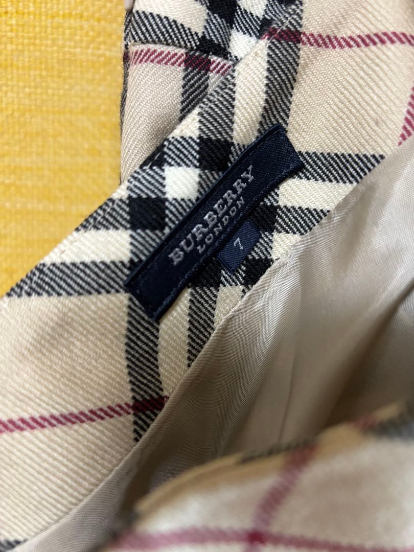 BURBERRY チェック柄 プリーツスカート ロング ７号