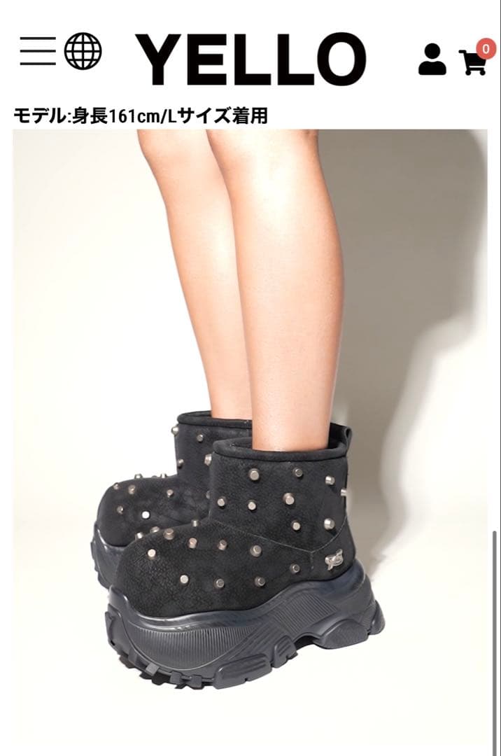 か*た様 YELLO MORTON SHORT BOOTS XL 厚底 シューズ