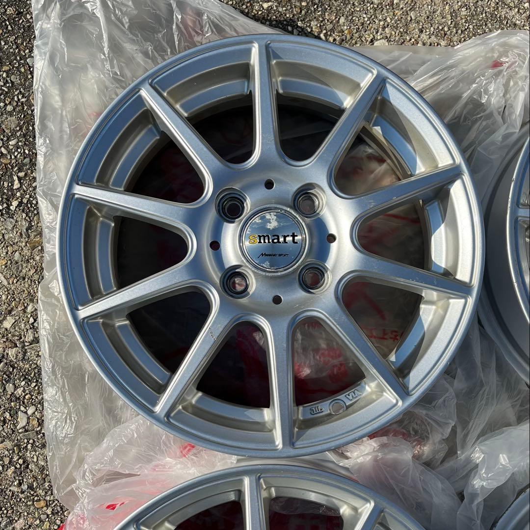 smartアルミホイール 14×4.5J インセット43※ムーヴ・コペンに使用