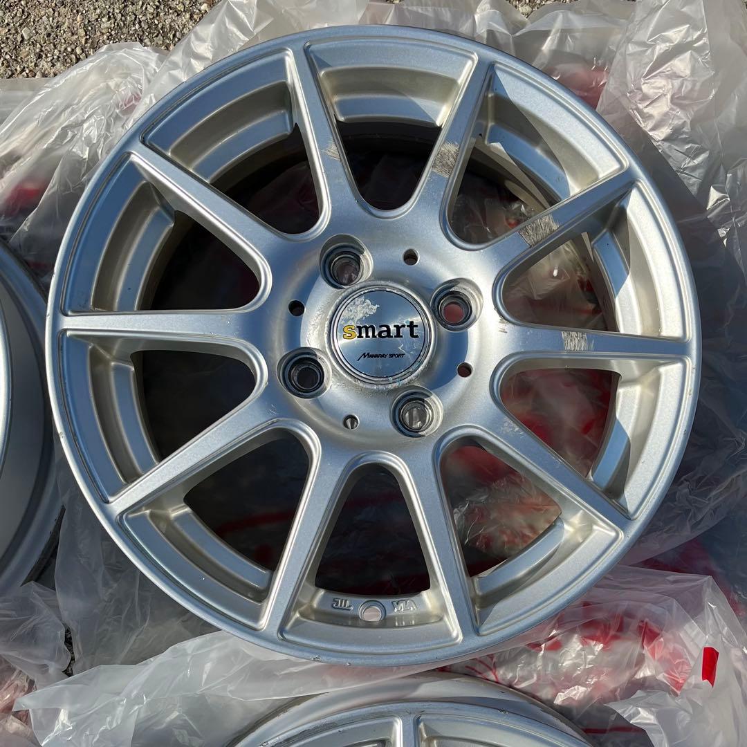 smartアルミホイール 14×4.5J インセット43※ムーヴ・コペンに使用