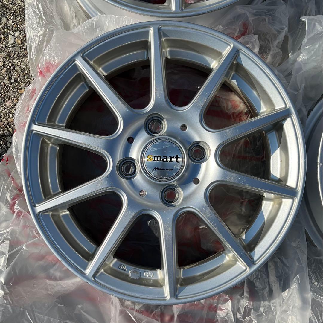 smartアルミホイール 14×4.5J インセット43※ムーヴ・コペンに使用