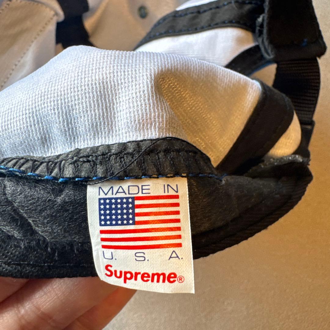 Supreme Hateプリントキャップ 青