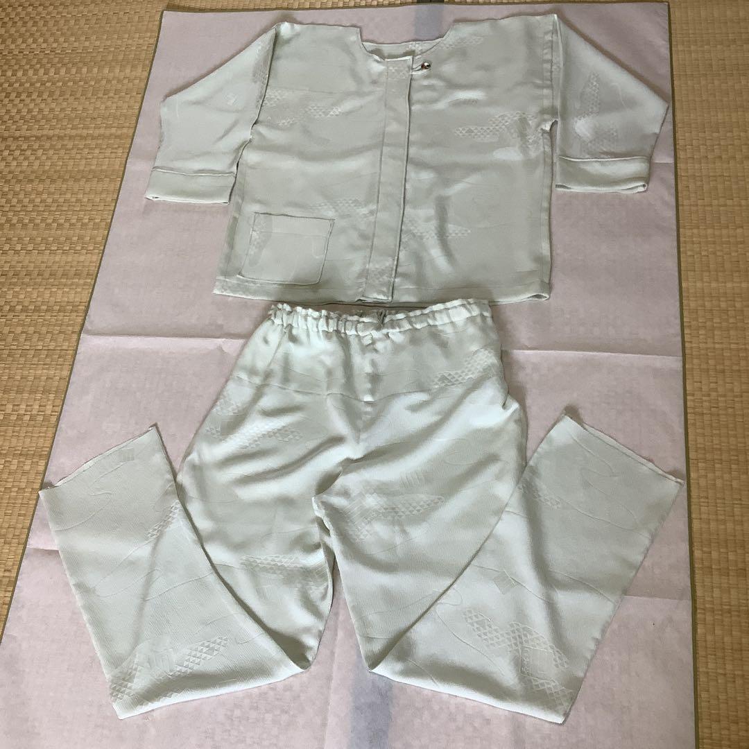 長襦袢反物から仕立てたシルクパジャマ　⑨