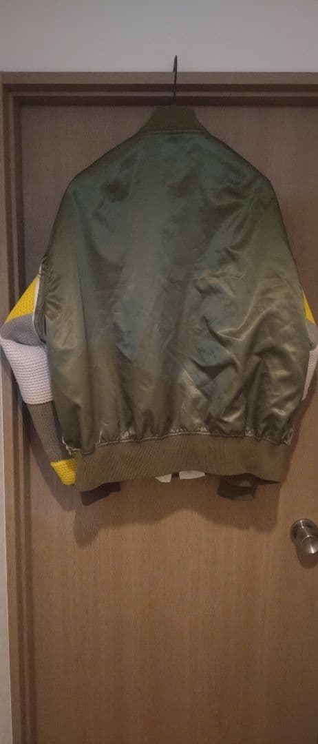 DISCOVERED ディスカバード MA-1 ナイロンニットスリーブブルゾン