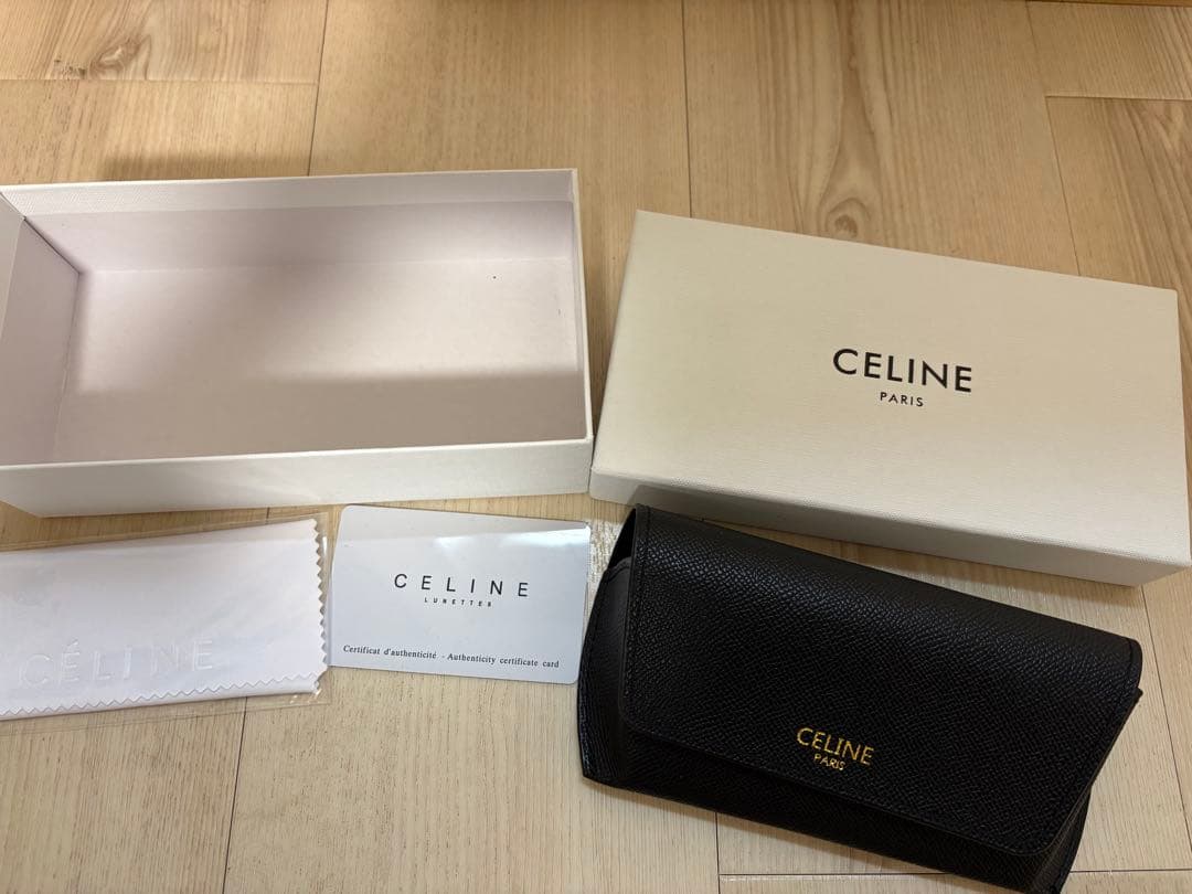 CELINE ブラック オクタゴナル サングラス
