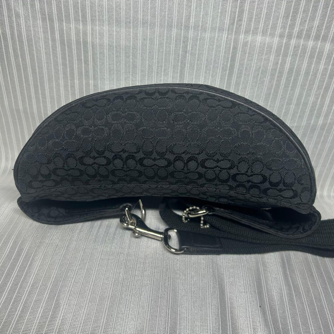 coach ボディバッグ シグネチャー 黒
