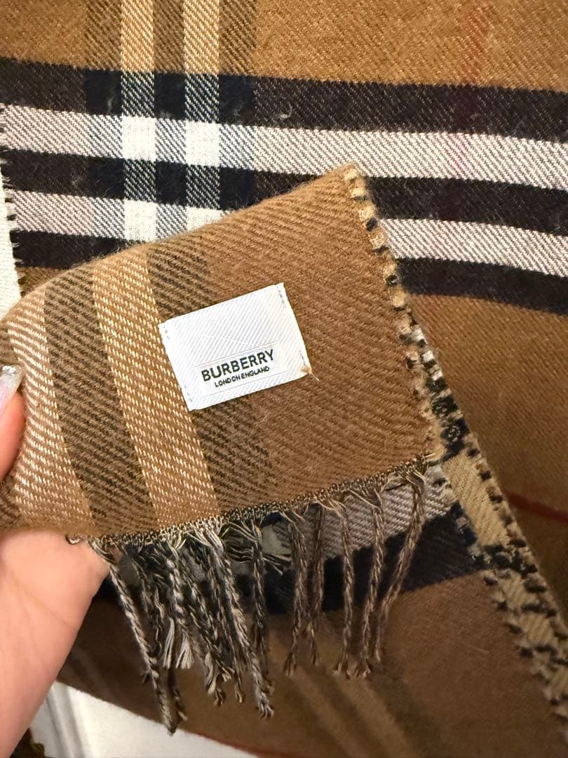 BURBERRY ストール 風景と騎士デザイン