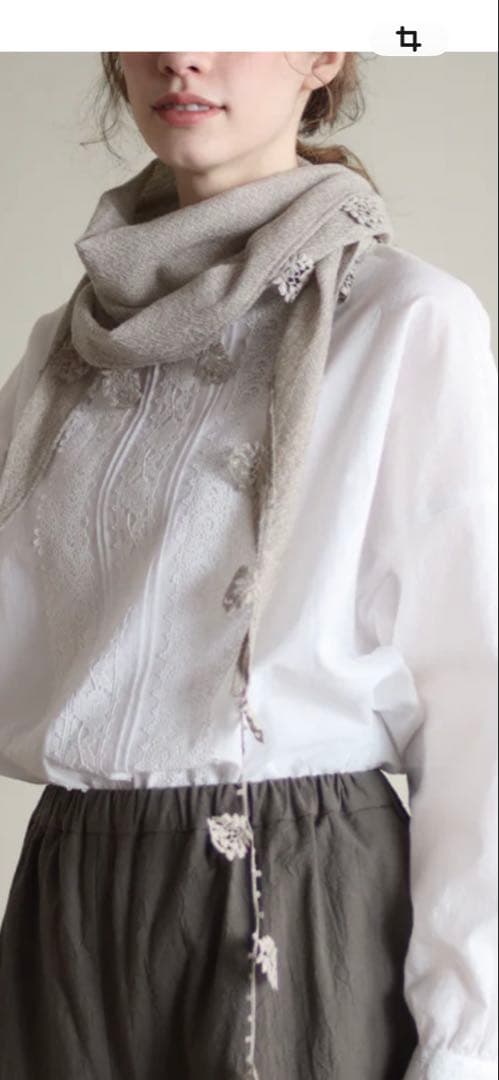 ♪麗♪REI♪ウールモチーフ付きストール美品♪