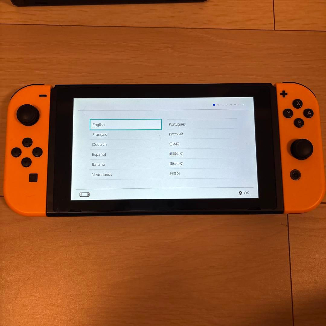 美品　 Switch バッテリー強化版　MicroSD 256GB付き　初期化済