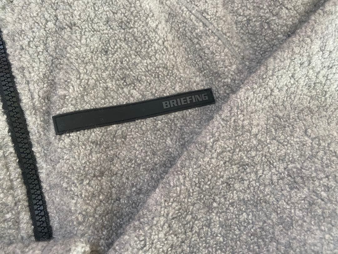 ブリーフィングBRIEFING WOOL BOA BLOUSON グレーM