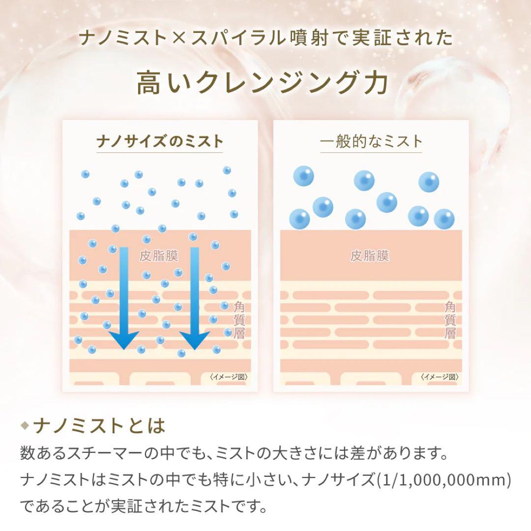 FESTINO フェイシャルクレンジングナノスチーマー