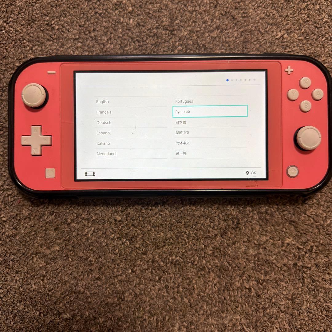 Nintendo Switch Lite コーラル ピカチュウケース付き