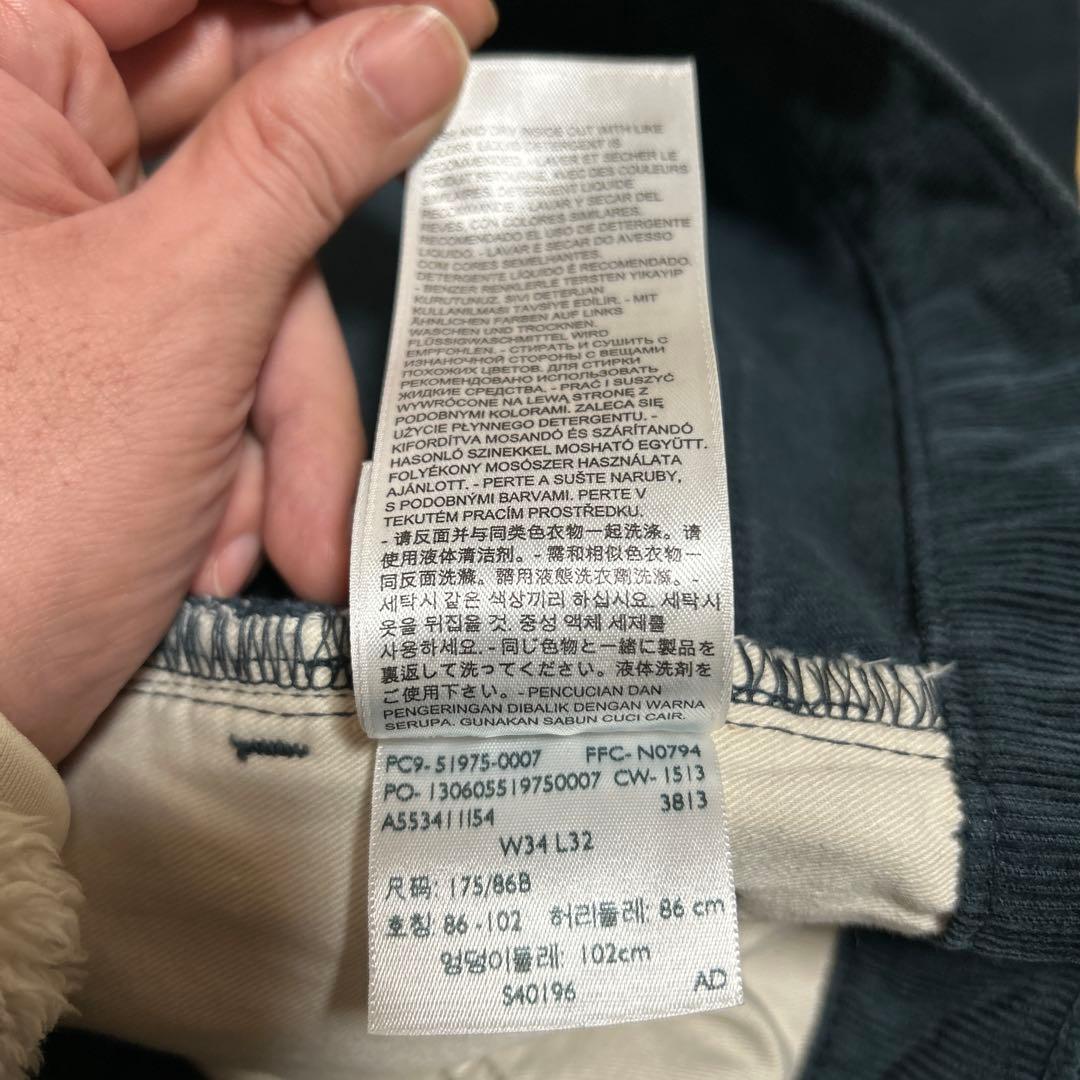 LVC LEVI'S 519 コーデュロイパンツ　ネイビー系　W34L32