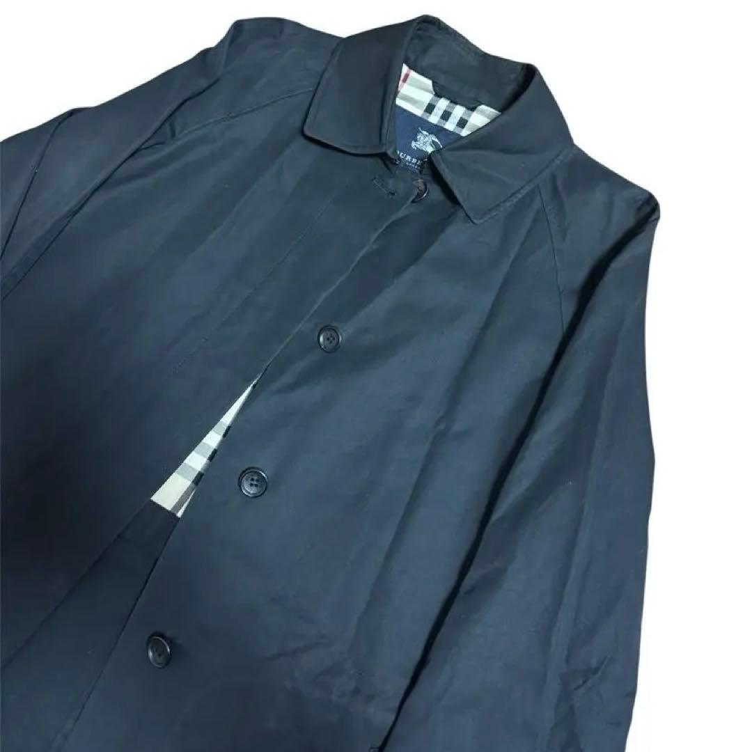 Burberry London バーバリー　ステンカラーコート　ネイビー　38