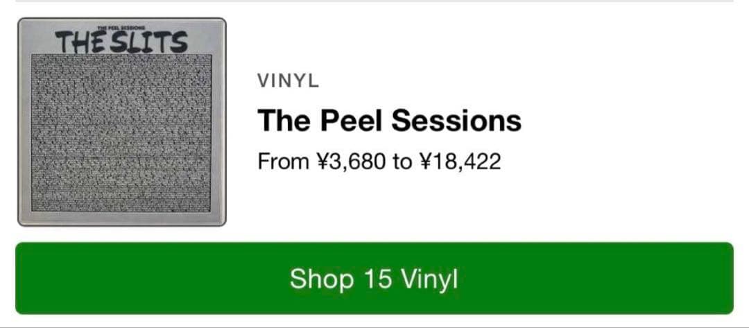 The Peel Sessions レコード 2枚セット