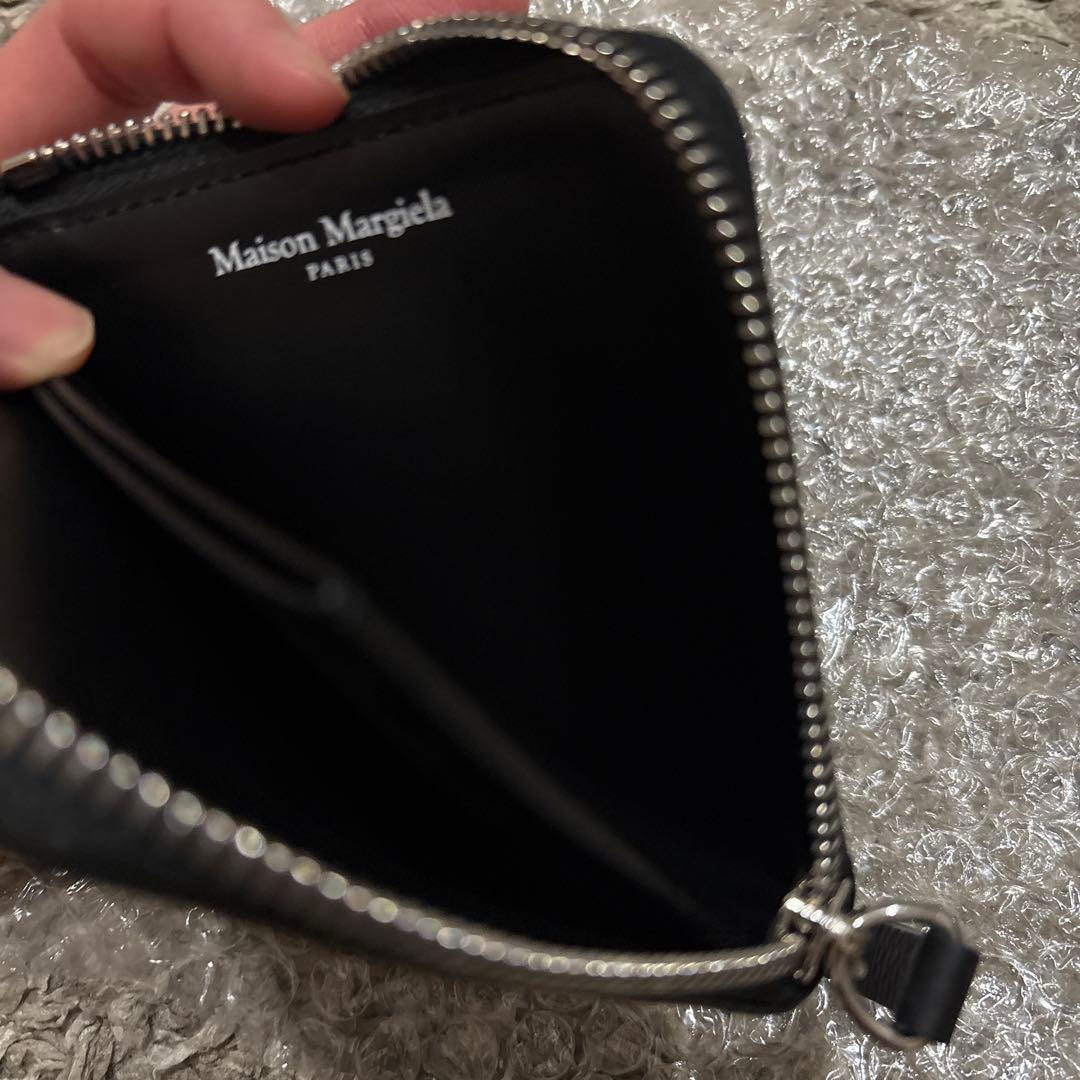 マルジェラ　ケース　財布　レザー ジップアラウンド ミニウォレット
