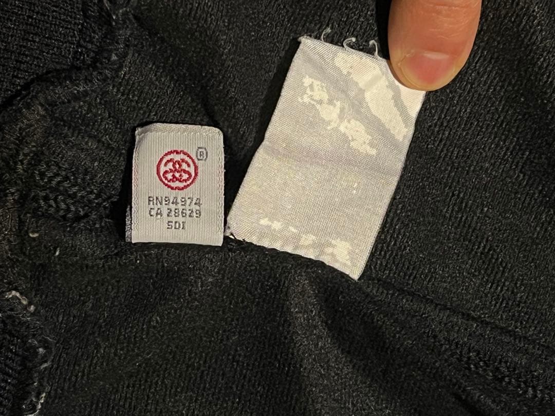 STUSSY トラックジャケット ジャージ ブラック OLD STUSSY