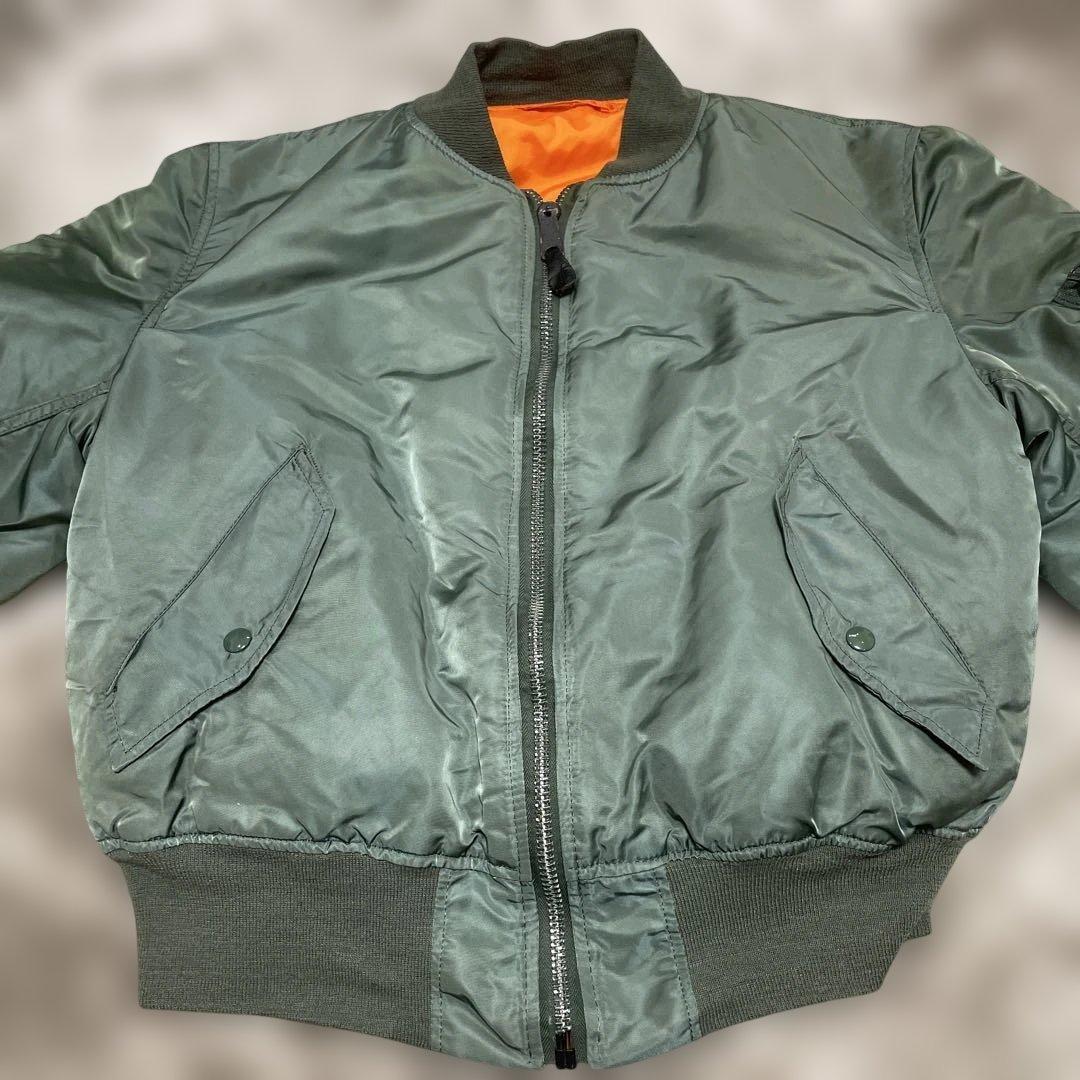 s*n様 90s USA製Alpha Industries MA-1 セージグリ