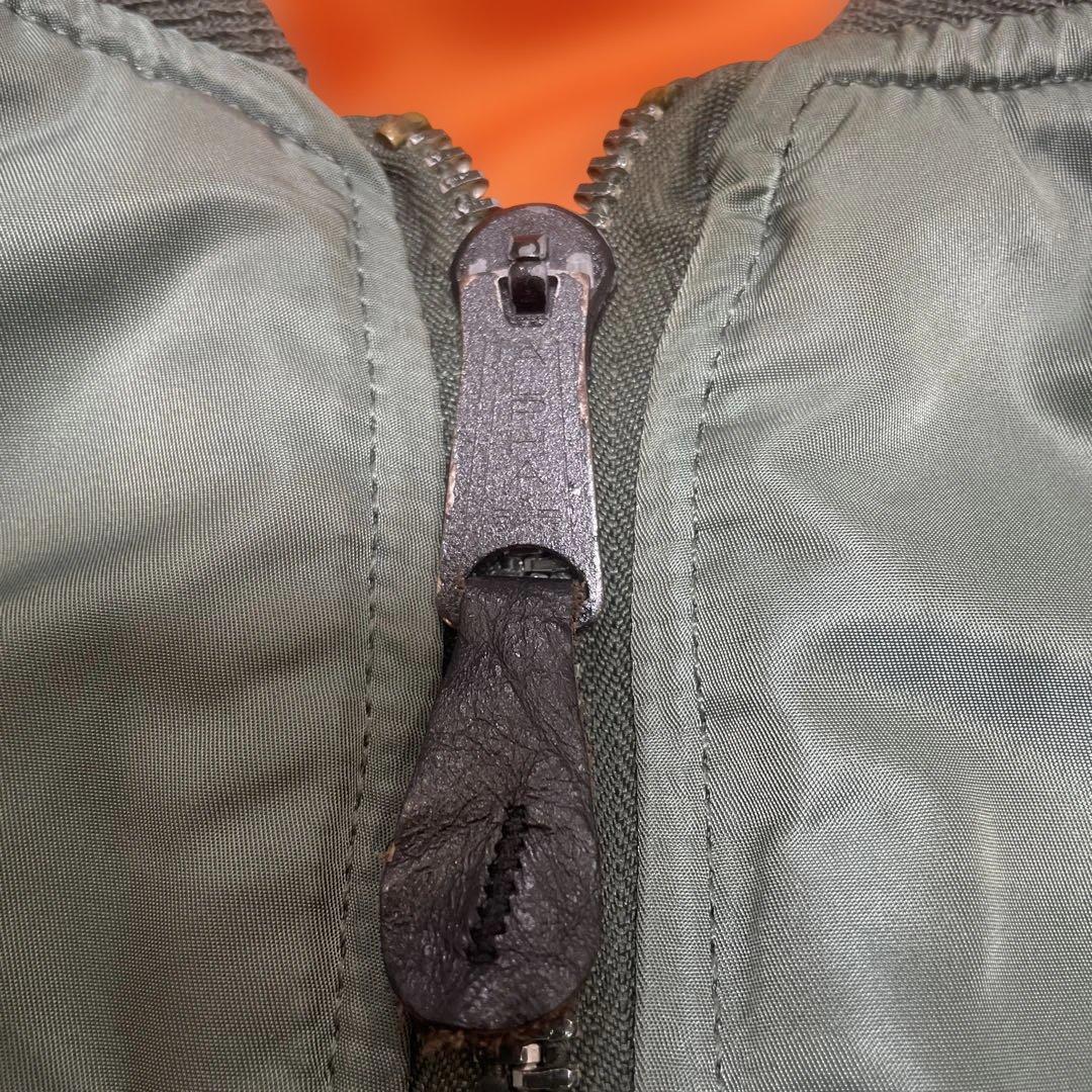 s*n様 90s USA製Alpha Industries MA-1 セージグリ