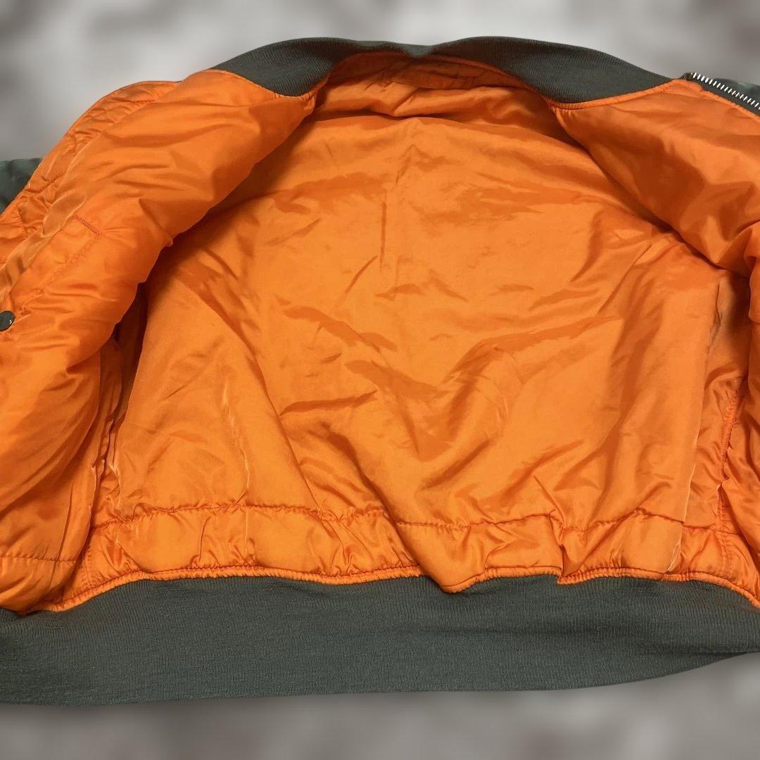 s*n様 90s USA製Alpha Industries MA-1 セージグリ