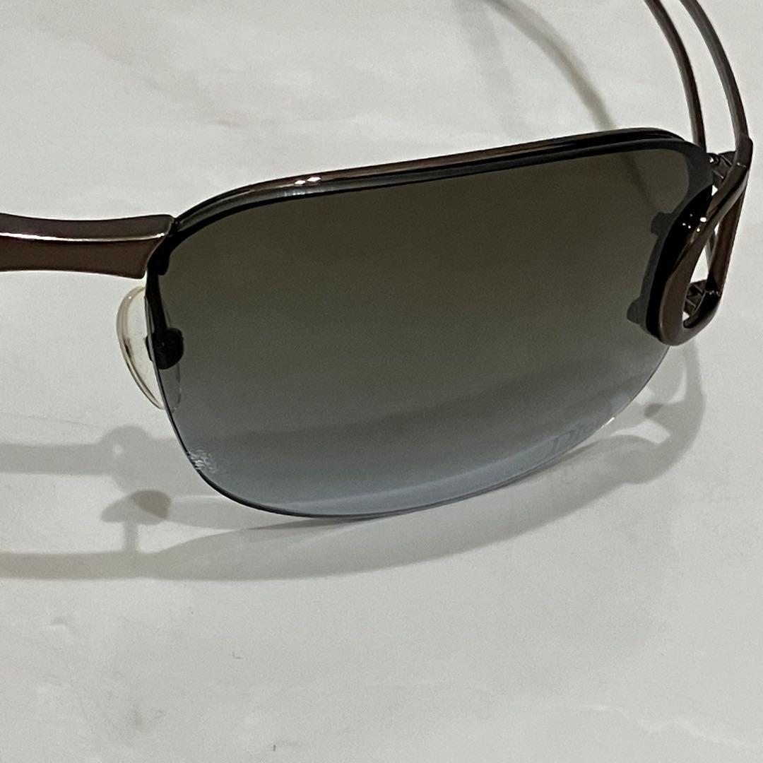極美品 Dior ディオール サングラス ハーフリム グラデーション リムレス